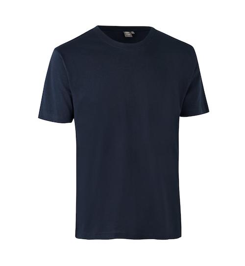Tshirt-med-tryk-model-T-time-ID-identity-navy-marineblaa