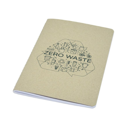 Miljøvenlig notesbog med logo eksempel