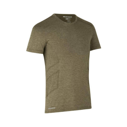 Performance-tshirt-med-logo-seamless-model-Geyser-IDIdentity-army-oliven