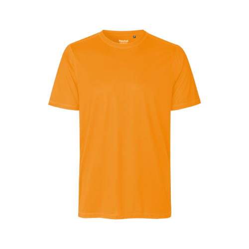 Performance-t-shirt-med-logo-loebe-tshirt-sports-tshirt-orange