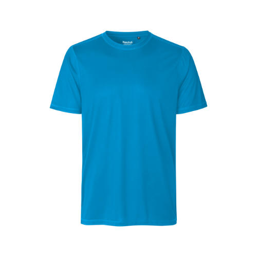 Performance-t-shirt-med-logo-loebe-tshirt-sports-tshirt-safir-blaa