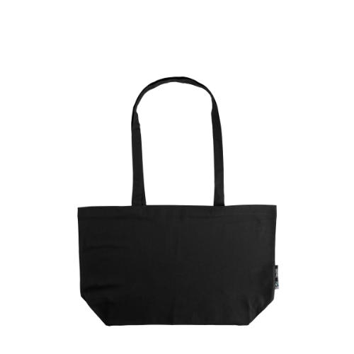 Shoppingbag-med-logo-neutral-oekologisk-fairtrade-sort