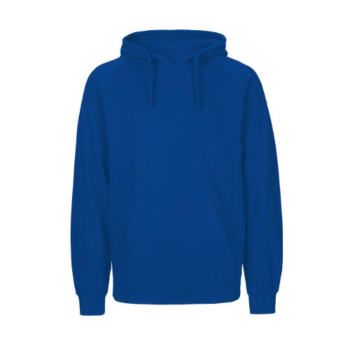 haettetroeje-med-logo-hoodie-oekologisk-fairtrade-Neutral-royal-blaa