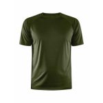 Loebe-sports-tshirt-med-logo-Craft-ADV-army-groen