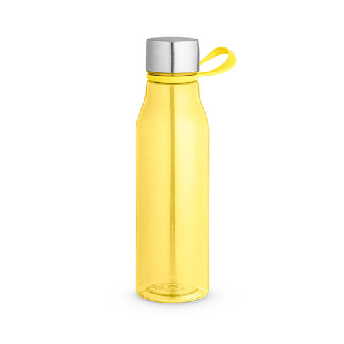 Vandflaske-med-logo-i-genbrugsplast-model-senna-gul