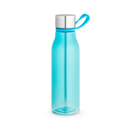 Vandflaske-med-logo-i-genbrugsplast-model-senna-turkis