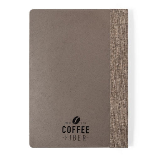Notesbog-med-logo-af-kaffefibre-hardcover