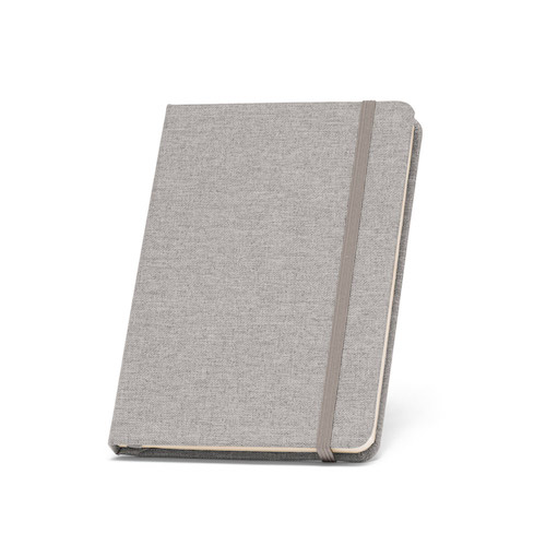 Notesbog-med-tryk-a5-rpet-hardcover-lys-graa