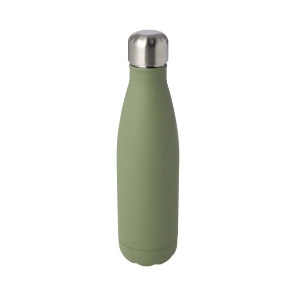 Staal-termoflaske-med-logo-model-Cove-groen