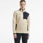 Fleece-jakke-med-logo-craft-model-ADV-Explore-Pile-beige-dame
