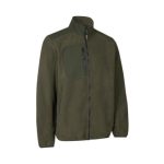 Fleece-jakke-med-logo-broderi-model-ID-Identity-army-groen