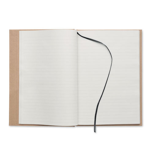 A5-notesbog-i-genbrugspapir-linjeret-sider