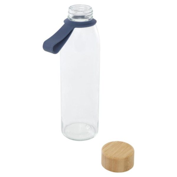 500ml-glasvandflaske-med-logo-og-silikonehaandtag-og-bambuslaag