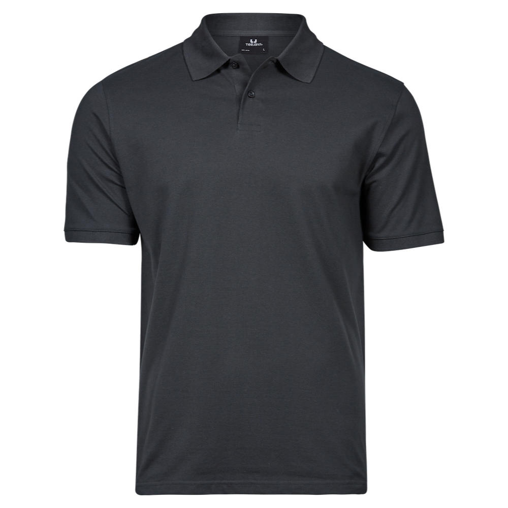 Polo-med-logo-broderi-model-Heavy-TeeJays-graa Polo-med-logo-broderi-model-Heavy-TeeJays-graa