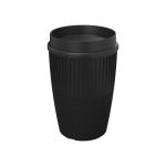TO-GO-krus-med-logo-genbrugsplast-sort