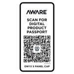 Kasket-med-logo-i-genanvendt-bomuld-model-Onyx-AWARE-qr
