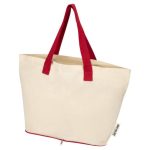 Foldbar-taske-med-logo-rod