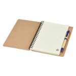 A6-notesbog-og-kuglepen-med-logo-genbrugsmaterialer