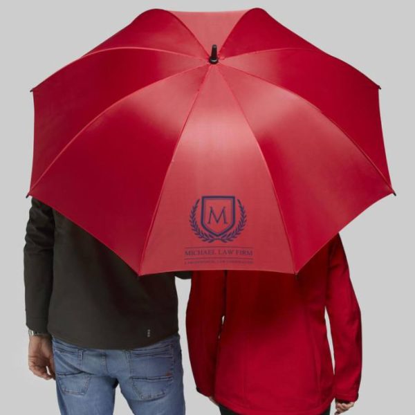 Golf-paraply-med-logo-eksempel