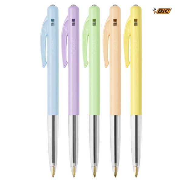 Kuglepen-med-logo-BIC-M10-pastel