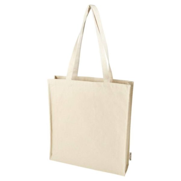 Kraftig-mulepose-med-logo-genanvendt-bomuld-model-Florida-sider-natur