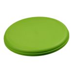 Frisbee-med-logo-genanvendt-plast-lime