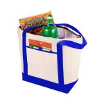 Shopper-koeletaske-med-logo-blaa