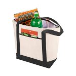 Shopper-koeletaske-med-logo-sort