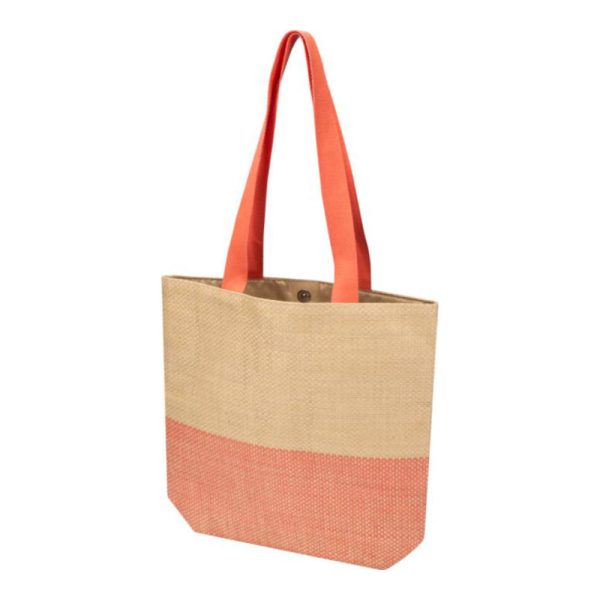 Totebag-af-FSC-papir-med-logo-model-Rhythm-roed