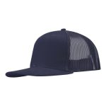 Trucker-kasket-med-logo-navy-morkeblaa