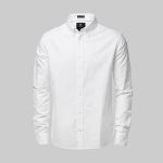 Nimbus rochester oxford skjorte med broderet logo hvid