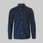 Nimbus rochester oxford skjorte med broderet logo navy