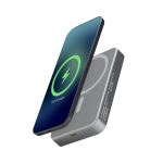 Magnetisk-powerbank-med-logo-alu-10000mah-morkgraa