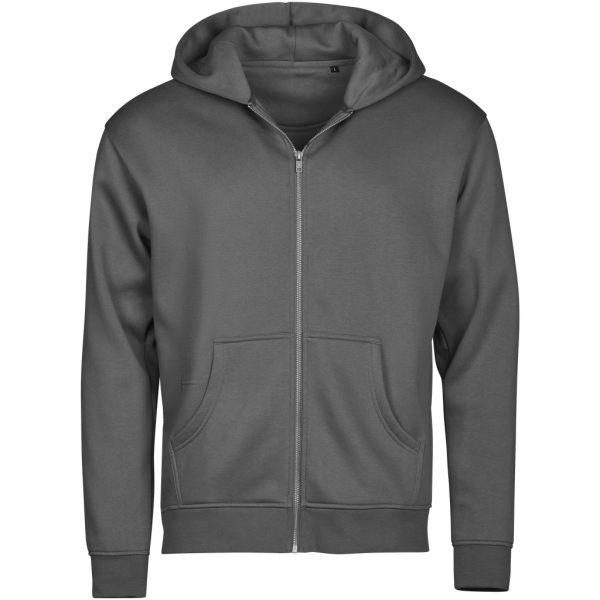 Hættetrøje med logo, model Unlabeled Full Zip, Tee Jays