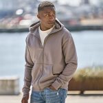 Hættetrøje med logo, model Unlabeled Full Zip, Tee Jays - Billede 2